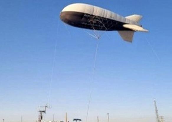 بالن فضایی در مرز مهران مستقر شد