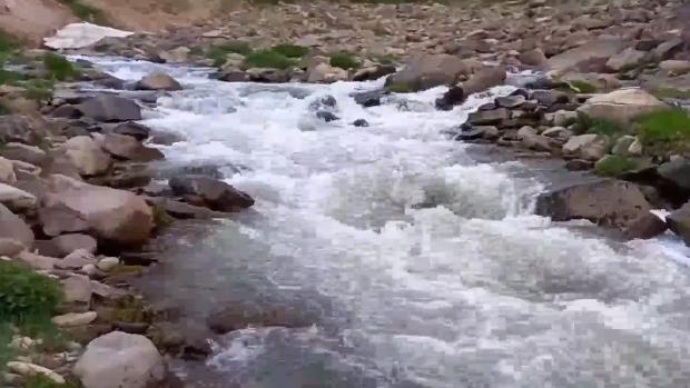 خروش رودخانه مردق چای مراغه