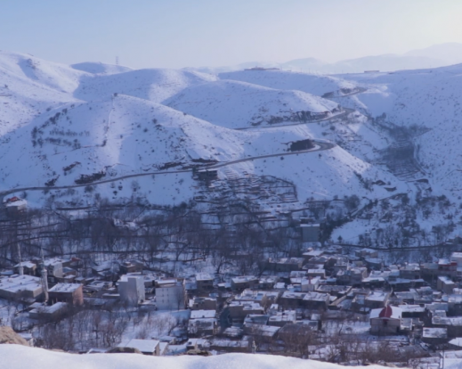 زمستان زیبای روستای شمشیر پاوه