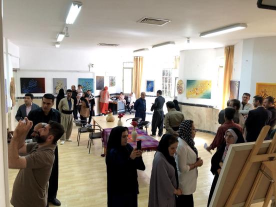 نمایشگاه نقاشیخط هنرمند سردار خالدی افتتاح شد